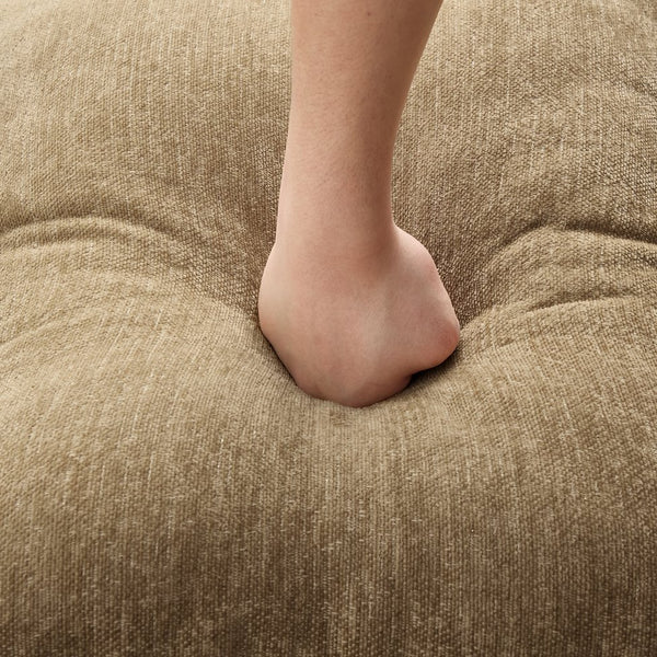 English Elm Classic Modular Sofa Set - 2-Piece Living Room Couch With Flared Arms & Ruffled Skirts, Light Coffee W3041S00243