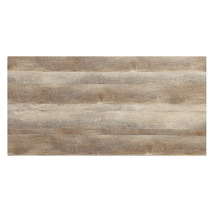 English Elm Oak Industrial Coffee Table with Bottom Shelf, Oak & Sandy Black Finish, Modern Storage and Sturdy Support (47" x 24") B062P209062