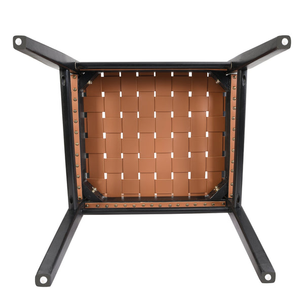 English Elm Christopher Knight Home® - DINING Chair Set of 2 PU Leather Dining Chairs with Rubberwood Frame, Modern Industrial Elegance Brown 74689.00BRN