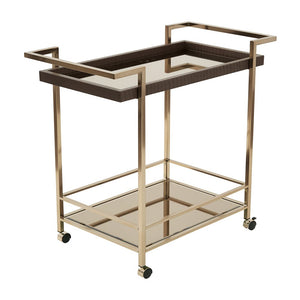 OSP Home Furnishings Isabella Wine Cart Champagne