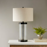 Macon  Glass Cylinder Table Lamp