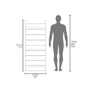 English Elm Ronald Slim 10-Tier Shoe Rack for Small Spaces — Freestanding MDF Organizer, Stylish Kronos Wengue Finish B070P337107