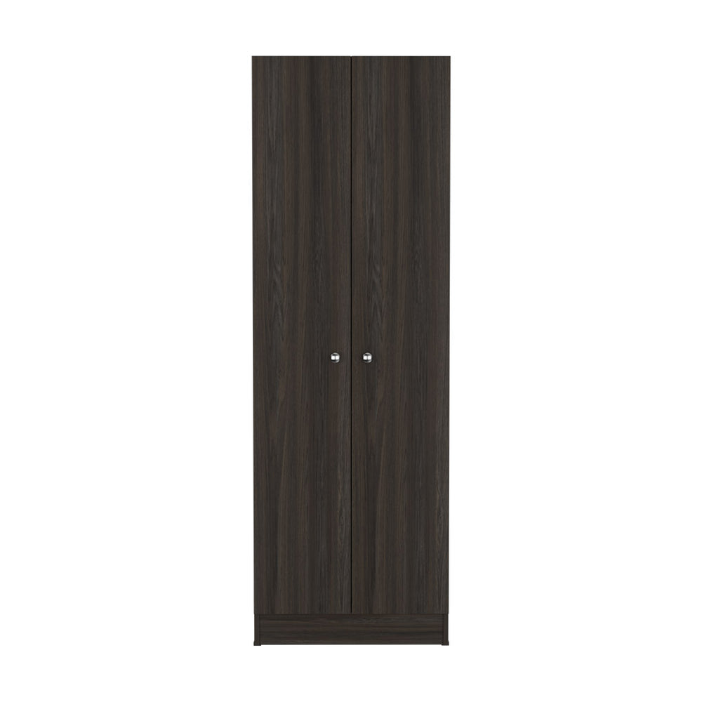 English Elm Multistorage Cabinet 71" H - Stylish Carbon Espresso & Black, 5 Shelves For Smart Home Organization B097132947
