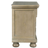 English Elm Nicolina Beige 3-Drawer Nightstand With Usb Port