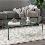 Christopher Knight Home® - Noble House - Pazel Clear 12Mm Tempered Glass Coffee Table