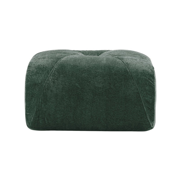English Elm Ottoman Velvet Tufted Modular Cloud Sofa Plush High Density Foam Living Room Seating Green W714P387035