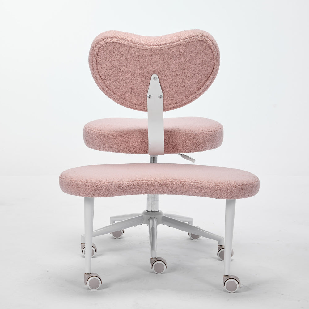 English Elm Meditation Chair Plus - Plus-Size Cross-Legged Swivel Seat with Memory Foam, Lumbar Support, Pink W1143P360516