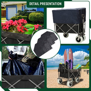 English Elm Fishing Cart All Terrain Steel Frame with Rod Holders and 9 Inch Pneumatic Tires W2932P253148