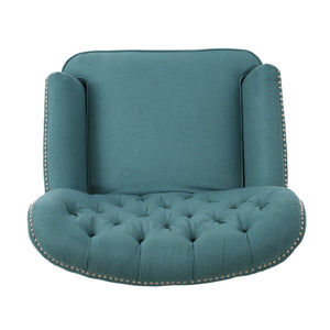 English Elm Christopher Knight Home® - Indulge Electric Recliner with Teal Fabric, Copper Accents, Power Lift Recline and Plush Comfort 61375.00DTE