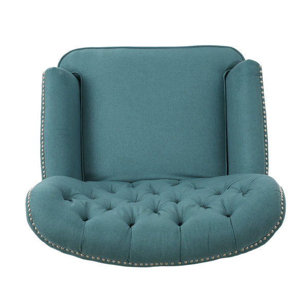 English Elm Christopher Knight Home® - Indulge Electric Recliner with Teal Fabric, Copper Accents, Power Lift Recline and Plush Comfort 61375.00DTE