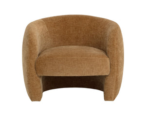 Sunpan MIRCEA Lounge Chair - Sculptural Comfort in Opera Butterscotch for Modern Living Spaces 112572