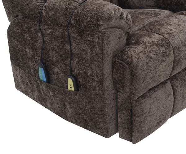 English Elm Brown Power Lift Recliner With Soothing Heat, Massage & Easy Mobility - Ultimate Comfort Solution! B062P215449