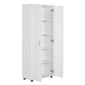 English Elm Storage Compact Two-Door Cabinet with Adjustable Shelf, Anti-Tip Safety, MDF Durability for Home Organizing White WF323346AAK