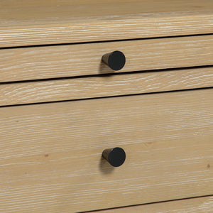 English Elm Sunveil 1-Drawer Nightstand with Pull-Out Tray and Open Shelf, Wood Construction, No Assembly Required Natural B050P362617