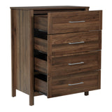 OSP Home Furnishings Stonebrook 4-Drawer Chest Classic Walnut