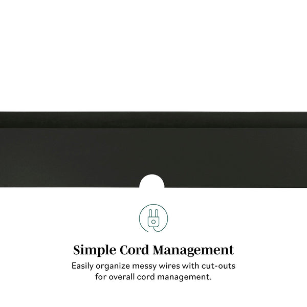 English Elm Walker Edison - Modern Wall-Mounted Floating TV Stand Coastal Oak – Minimalist MDF Shelf for TVs up to 70", 5 Cubby Storage, Cord Management, Hardware Included Black 69 L x 14 W x 4 H B185P168909