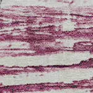 HomeRoots 8' X 10' Blush And Ivory Striped Washable Area Rug - UV Protected, Soft, Durable, Easy Care Design 710020