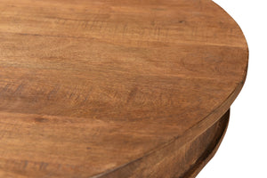 Moti Golden Round Bistro Table, Natural Finish 71002011