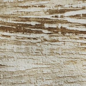 HomeRoots 9' X 12' Ivory and Brown Striped Area Rug – Washable, UV Protected, Durable for Family Living Spaces 710027