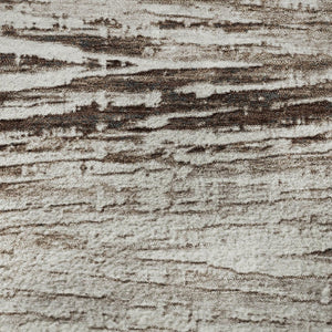 HomeRoots 8' X 10' Striped Taupe and Ivory Washable Area Rug - Durable, Stain Resistant & UV Protected Design! 710044