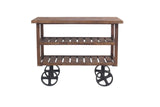 Moti Golden Mango Wood Trolley Console 71005015A