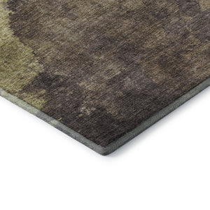 HomeRoots 10' X 14' Coffee And Taupe Abstract Washable Area Rug - Durable, Stain-Resistant, UV Protected Design 710076