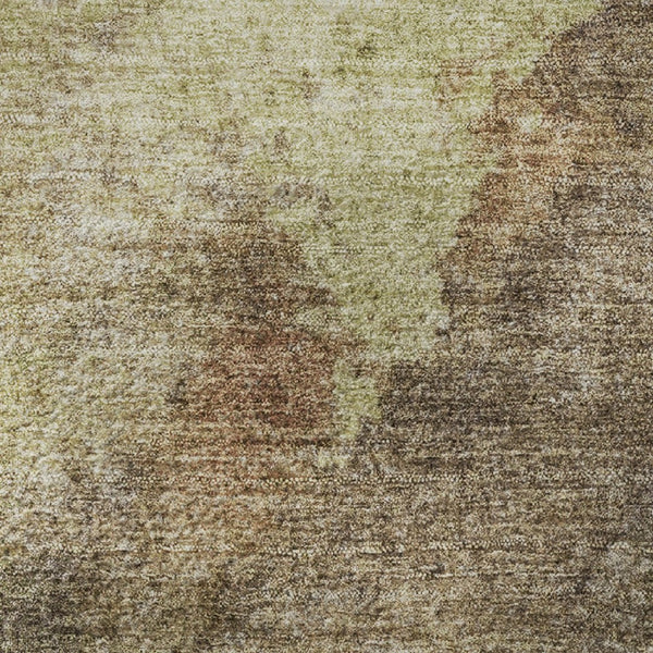 HomeRoots 10' X 14' Coffee And Taupe Abstract Washable Area Rug - Durable, Stain-Resistant, UV Protected Design 710076