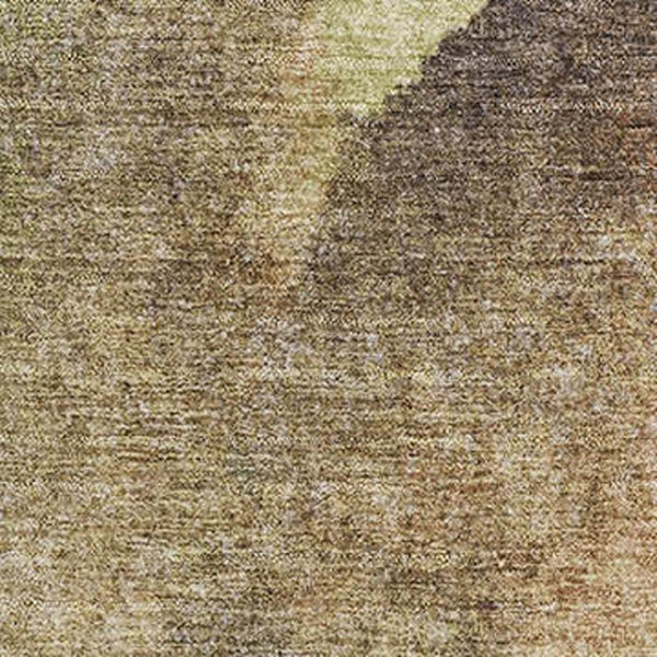 HomeRoots 10' X 14' Coffee And Taupe Abstract Washable Area Rug - Durable, Stain-Resistant, UV Protected Design 710076