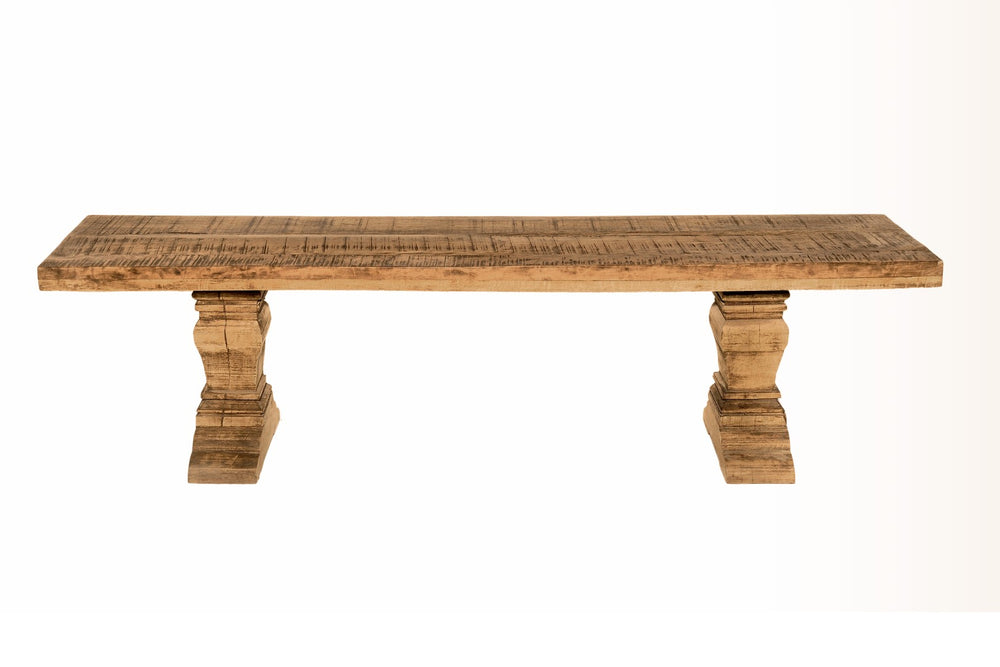 Moti Golden Pedestal Dining Bench 71010003