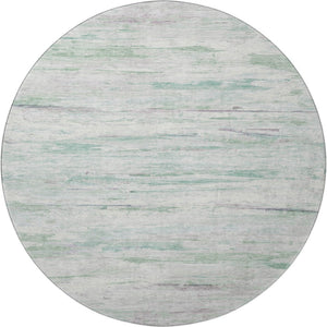 HomeRoots 8' X 10' Artichoke Green Abstract Washable Area Rug with UV Protection for Modern Homes & Families 710122