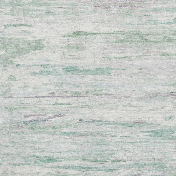 HomeRoots 10' X 14' Artichoke Green Abstract Washable Area Rug with UV Protection for Stylish Living Spaces 710124