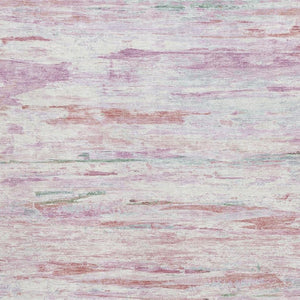 HomeRoots 8' Blush and Ivory Abstract Rug - Durable, Stain-Resistant, UV Protected Round Accent for Any Room 710127