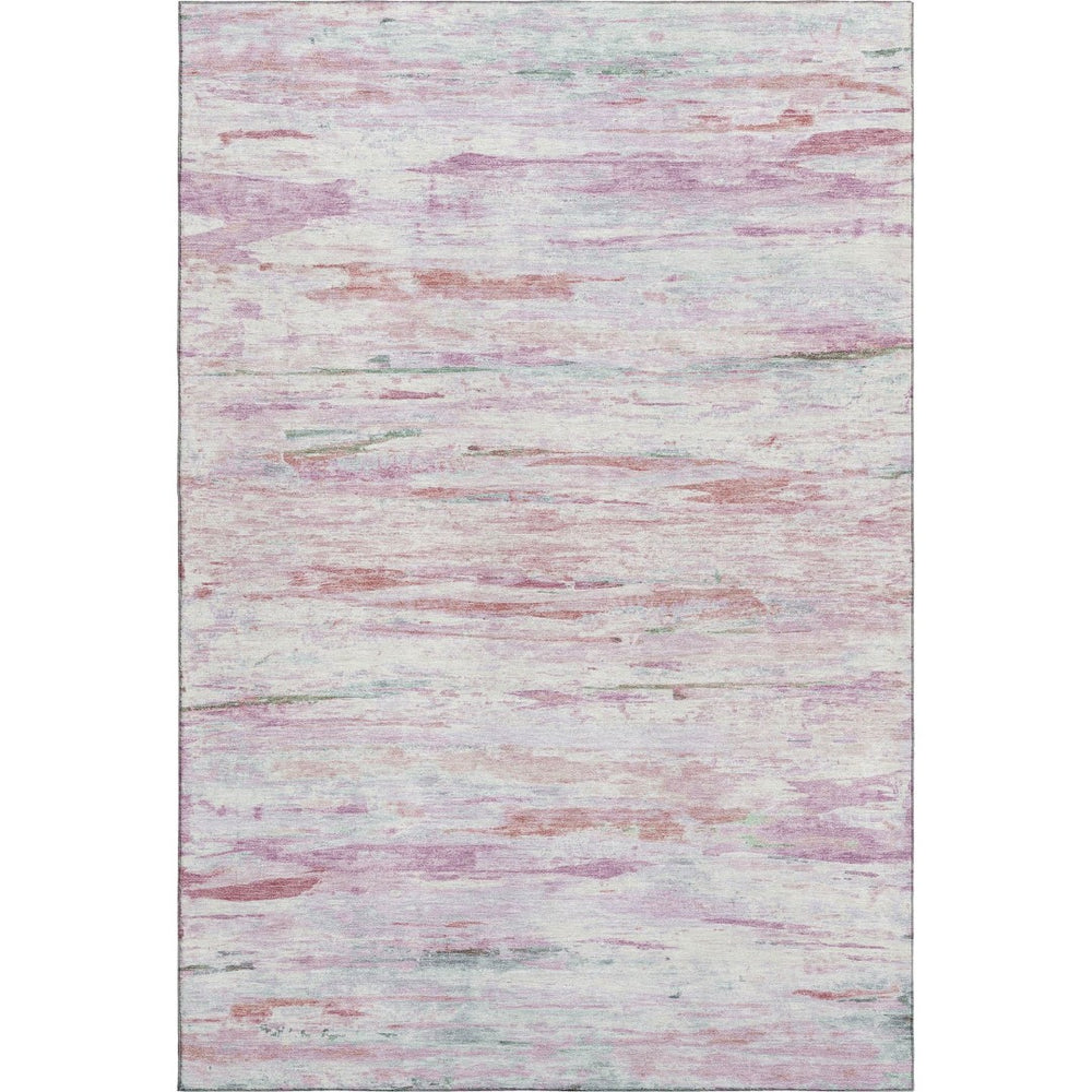 HomeRoots 10' X 14' Blush & Ivory Abstract Washable Area Rug - UV Protected, Stylish & Easy to Clean! 710130