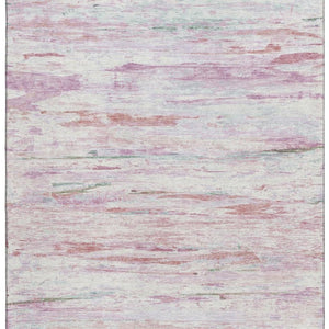 HomeRoots 10' X 14' Blush & Ivory Abstract Washable Area Rug - UV Protected, Stylish & Easy to Clean! 710130