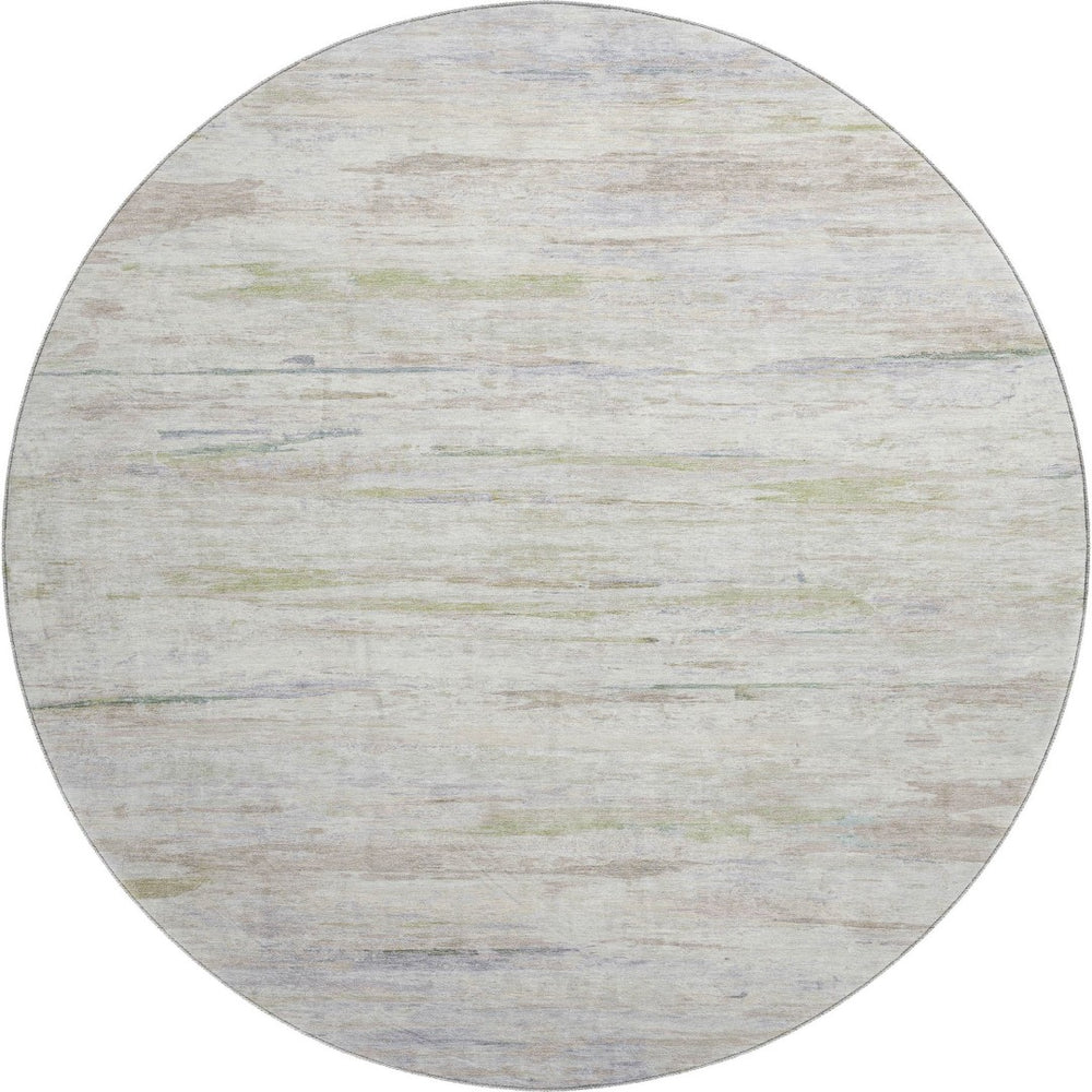 HomeRoots 8' X 10' Ivory And Beige Abstract Area Rug - Stylish, Washable, UV Protected, Perfect for High-Traffic Areas 710140