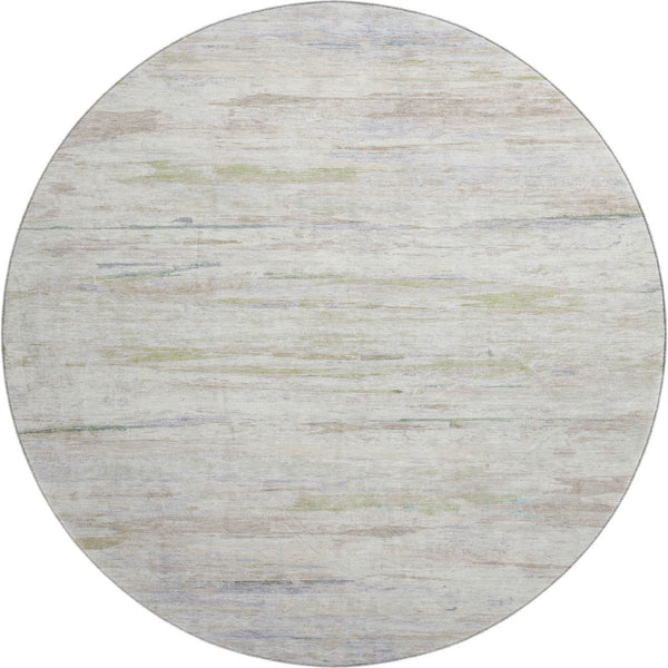 HomeRoots 8' X 10' Ivory And Beige Abstract Area Rug - Stylish, Washable, UV Protected, Perfect for High-Traffic Areas 710140