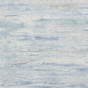 HomeRoots 9' X 12' Sky Blue & Ivory Abstract Area Rug - Stain-Resistant, UV-Protected, Modern Design for Homes 710147