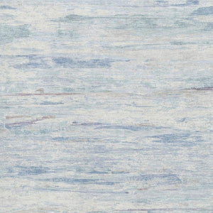 HomeRoots 10' Sky Blue & Ivory Abstract Area Rug - Washable, UV-Protected, Perfect for Family Spaces & Style! 710148