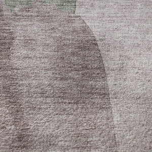 HomeRoots 5' X 8' Blush and Gray Abstract Area Rug - Washable, UV-Protected, Ideal for Homes with Kids & Pets 710174