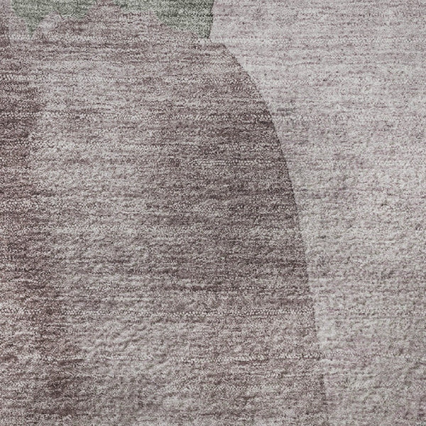 HomeRoots 5' X 8' Blush and Gray Abstract Area Rug - Washable, UV-Protected, Ideal for Homes with Kids & Pets 710174