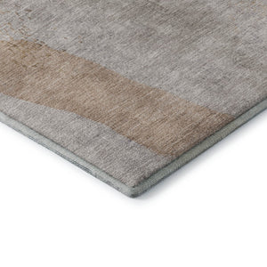 HomeRoots 5' X 8' Stylish Copper Lavender Beige Abstract Area Rug - Washable, UV Protected & Non-Slip! 710180