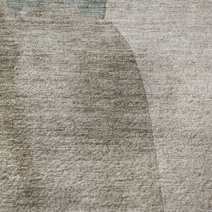 HomeRoots 5' X 8' Stylish Copper Lavender Beige Abstract Area Rug - Washable, UV Protected & Non-Slip! 710180