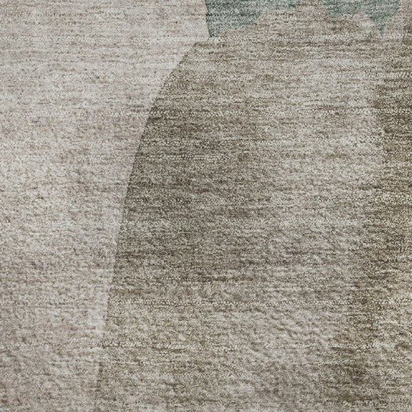 HomeRoots 5' X 8' Stylish Copper Lavender Beige Abstract Area Rug - Washable, UV Protected & Non-Slip! 710180