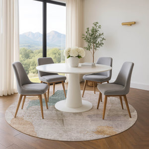 HomeRoots 8' X 10' Copper Lavender Beige Washable Area Rug - Modern, Durable, Stain-Resistant, UV Protected! 710182