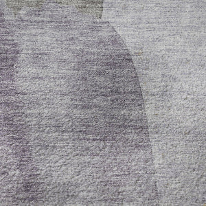 HomeRoots 10' Contemporary Lavender Gold and Gray Abstract Area Rug - Washable, UV-Protected, Durable Design 710196