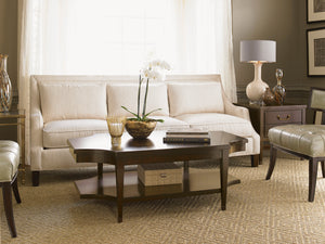 Lexington Bradley Sofa - Elegant New Traditional Design With Antique Mirrored Fronts And Plush Comfort Seating   7101-33-40