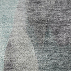 HomeRoots 8' X 10' Teal, Plum & Ivory Abstract Washable Area Rug – UV Protected, Stain-Resistant & Stylish! 710284