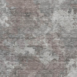 HomeRoots 5' X 8' Stylish Brown and Gray Washable Area Rug with UV Protection for Family-Friendly Spaces 710306