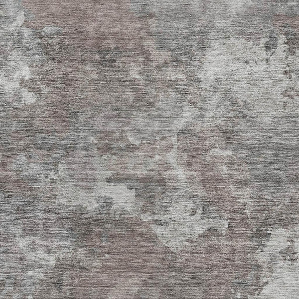 HomeRoots 5' X 8' Stylish Brown and Gray Washable Area Rug with UV Protection for Family-Friendly Spaces 710306