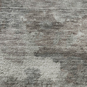 HomeRoots 8' X 10' Washable Brown and Gray Abstract Area Rug with UV Protection - Perfect for High-Traffic Spaces 710308
